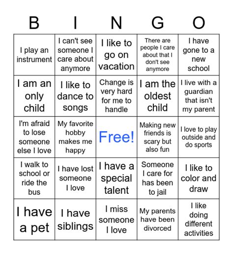 connection bingo.